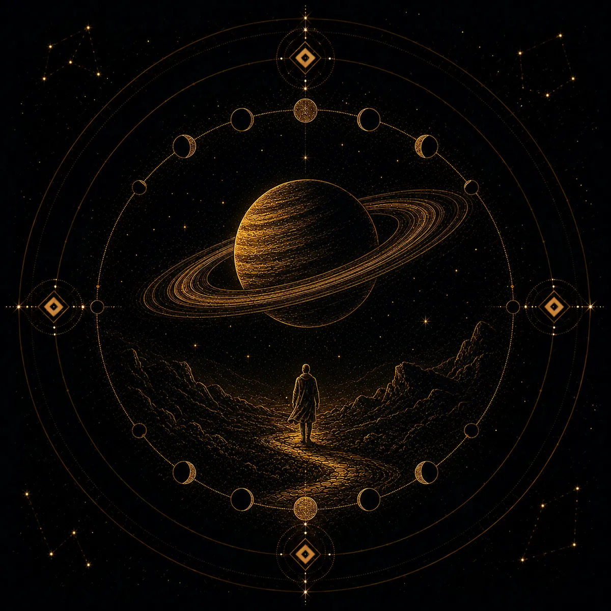 Sade Sati and Saturn Cycles — Kalmanas Vedic astrology report